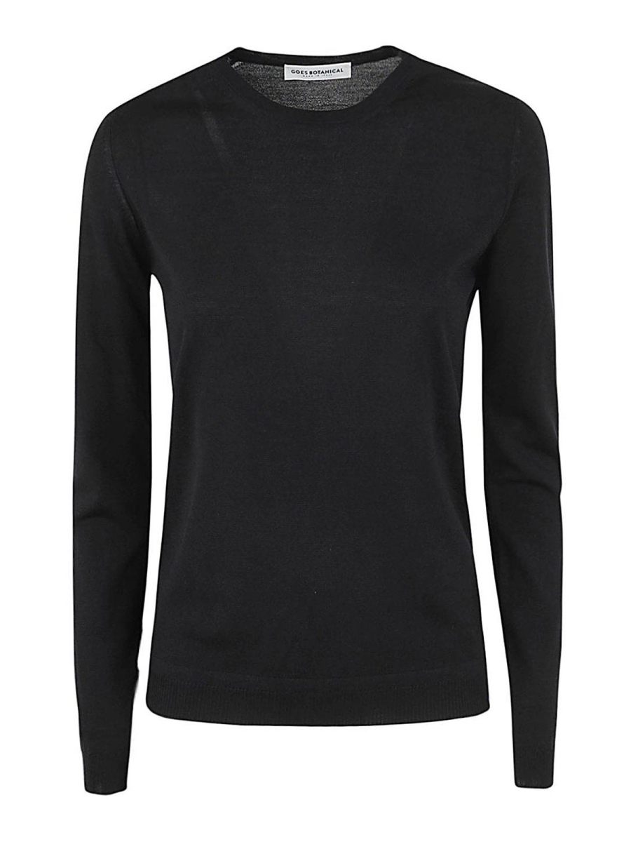 Goes botanical Pull Col Rond - Noir