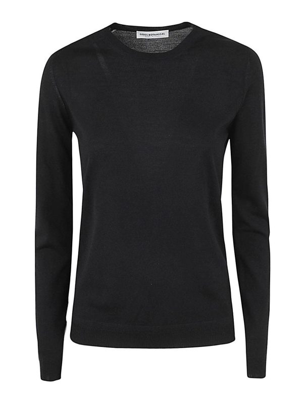 Goes botanical Pull Col Rond - Noir