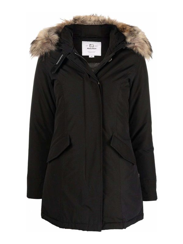 Woolrich Manteau Au Genou - Noir