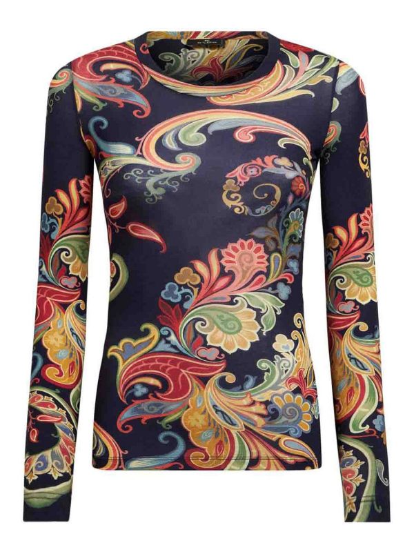 Etro Pull Col Rond - Multicolore