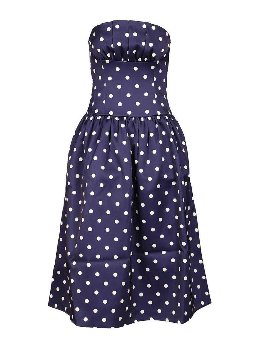 Self Portrait Maxi Robe - Bleu