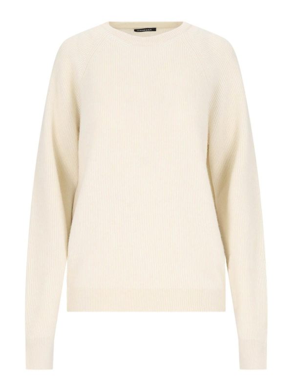 Canessa Pull Col Rond - Blanc