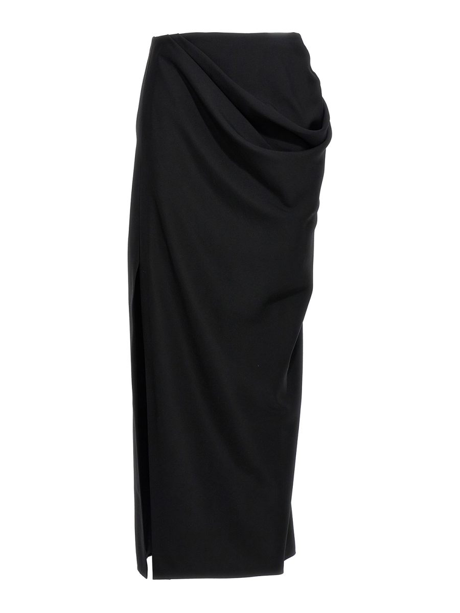 Alexander Mcqueen Jupe Midi - Noir