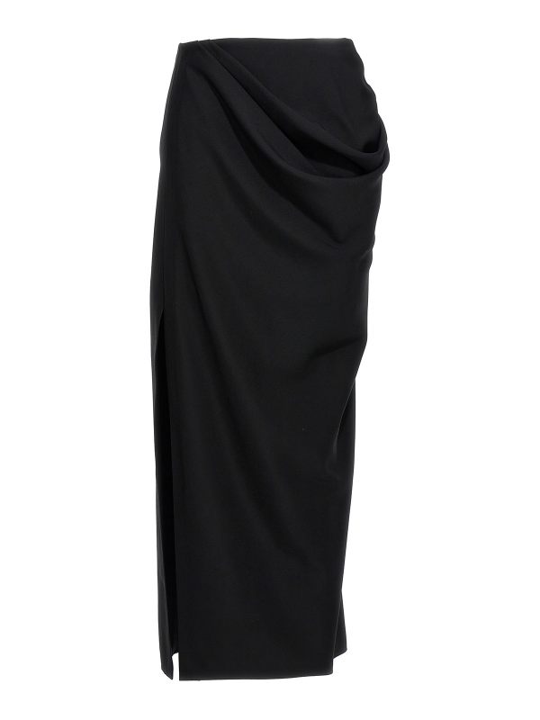 Alexander Mcqueen Jupe Midi - Noir