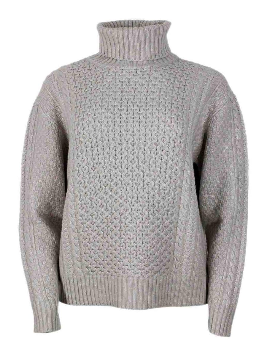 Fabiana Filippi Pull Col Rond - Gris