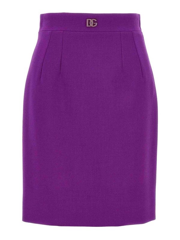 Dolce & Gabbana Jupe Midi - Violet