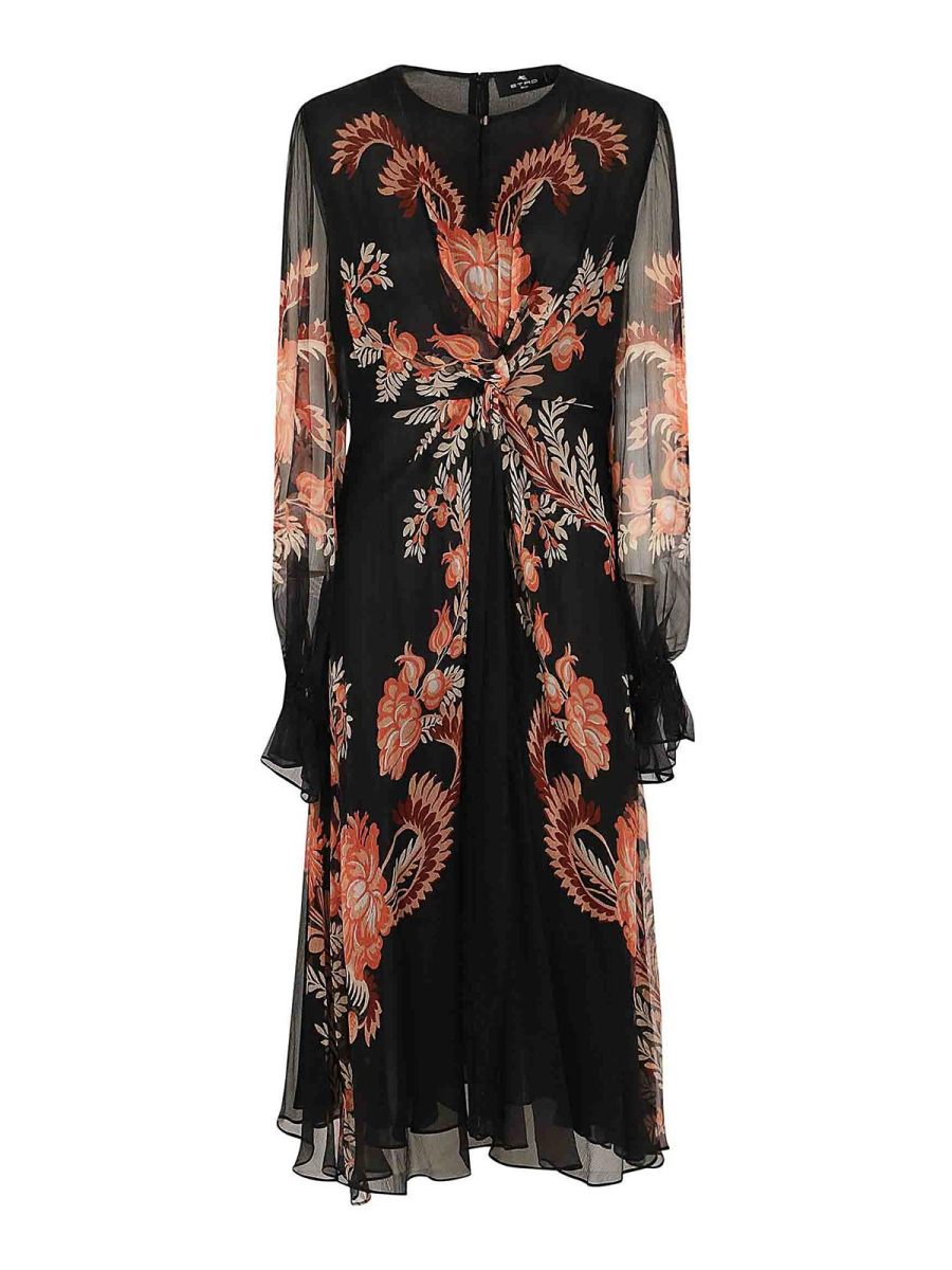 Etro Maxi Robe - Noir