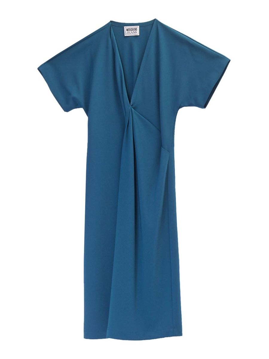 Moschino Jeans Robe Au Genou - Or
