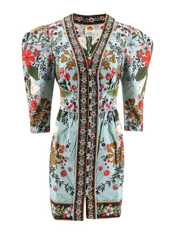 Farm Rio Robe Au Genou - Multicolore