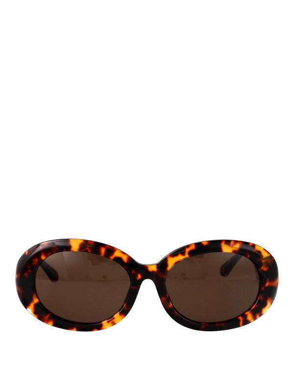 Linda Farrow Lunettes De Soleil - Marron