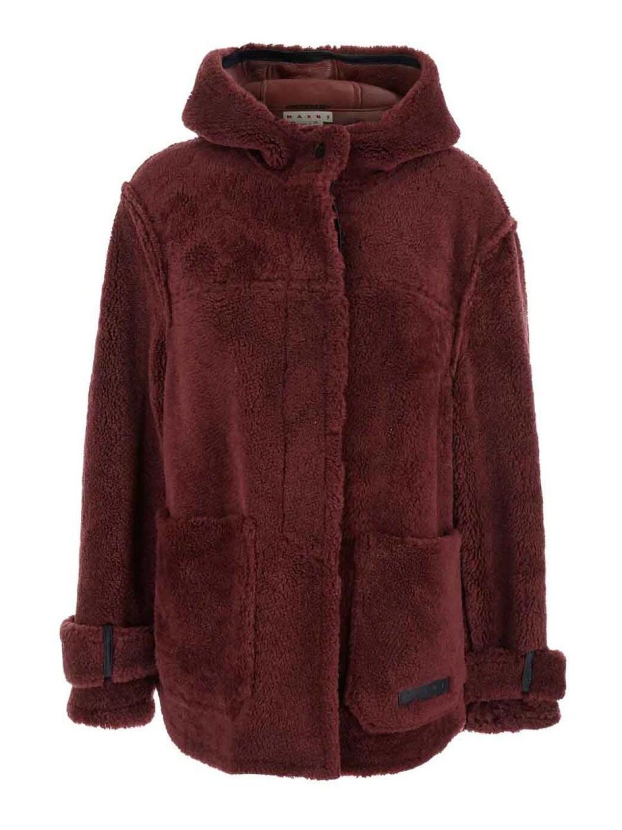 Marni Veste Casual - Rouge Brun