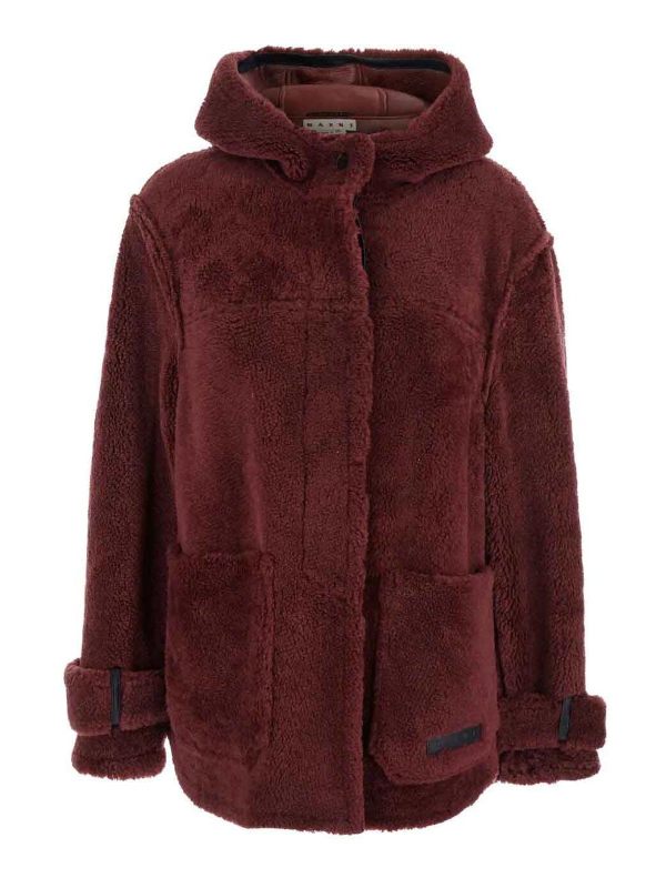 Marni Veste Casual - Rouge Brun