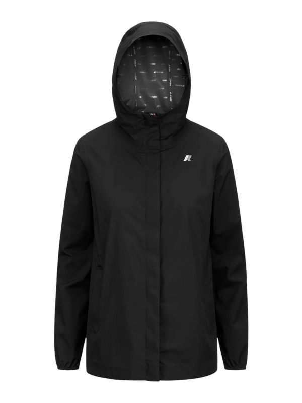 k-way Manteau Au Genou - Noir