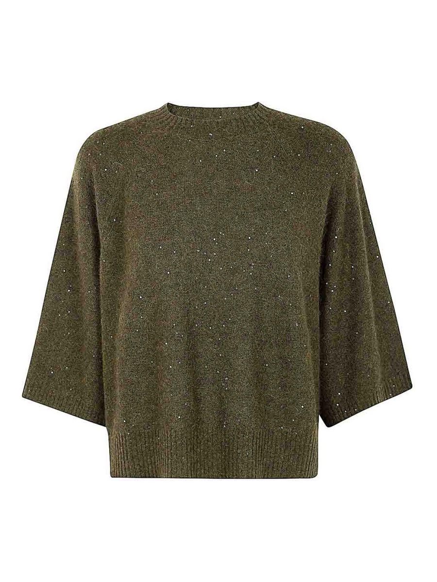 Fabiana Filippi Pull Col Rond - Vert