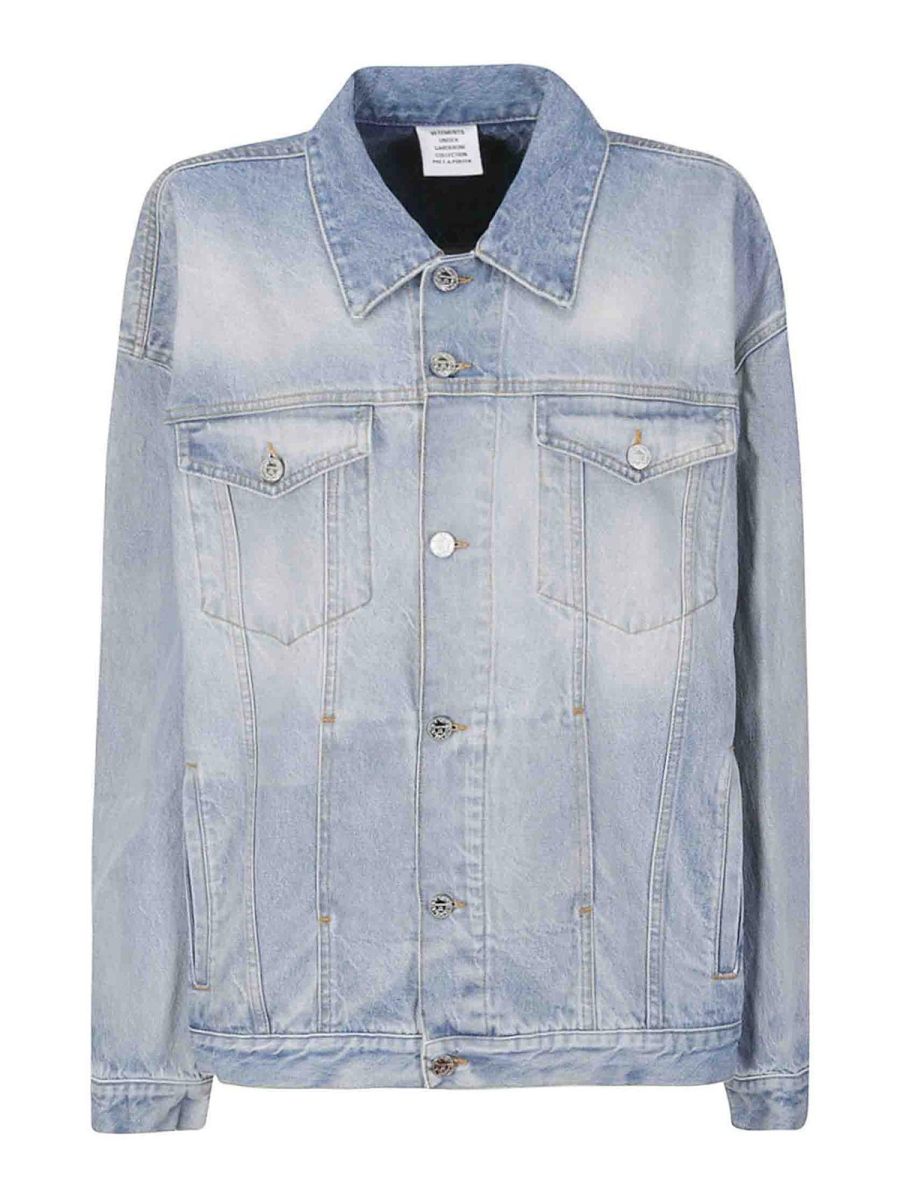 Vetements Veste En Jean - Bleu