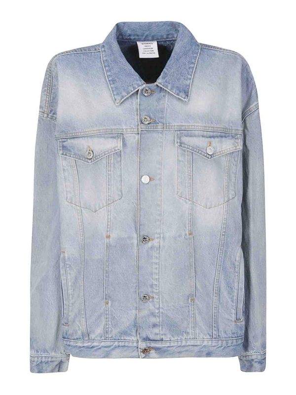 Vetements Veste En Jean - Bleu
