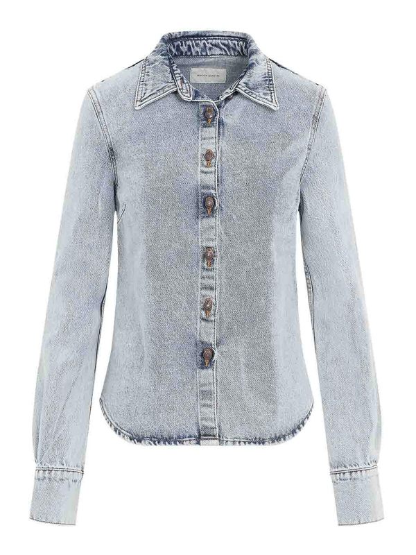 Magda Butrym Chemise - Bleu