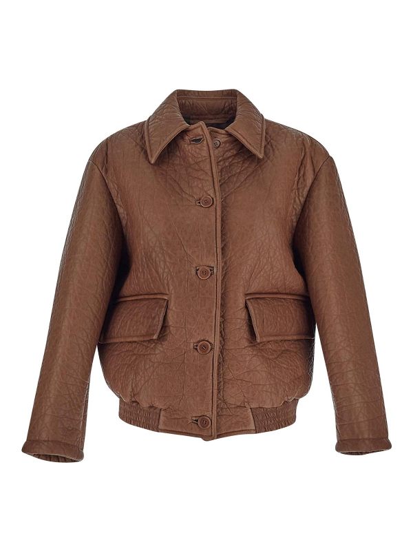 Salvatore Santoro Blouson En Cuir - Beige