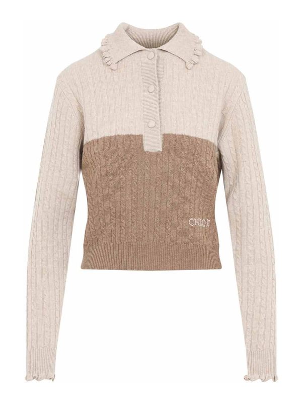 Chloe' Pull Col Rond - Marron