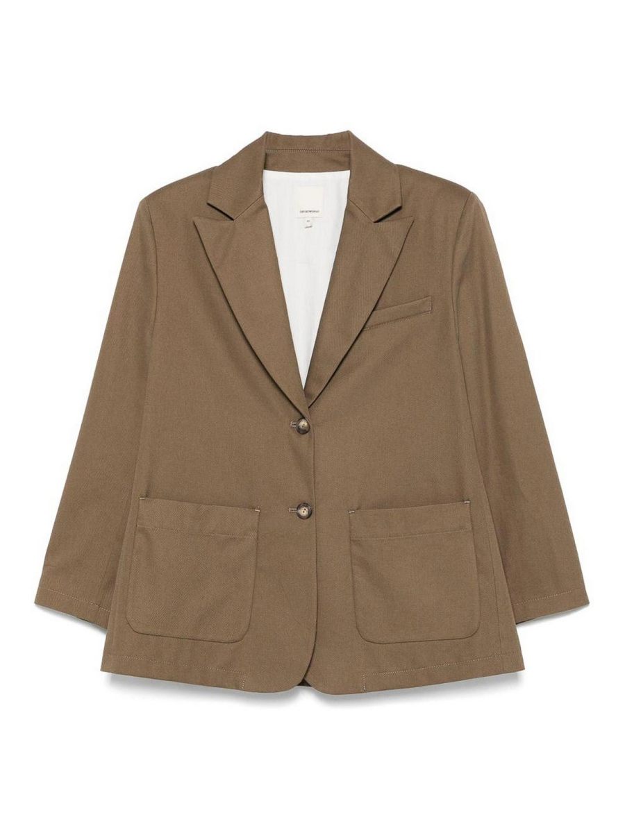 Emporio Armani Manteau Court - Marron