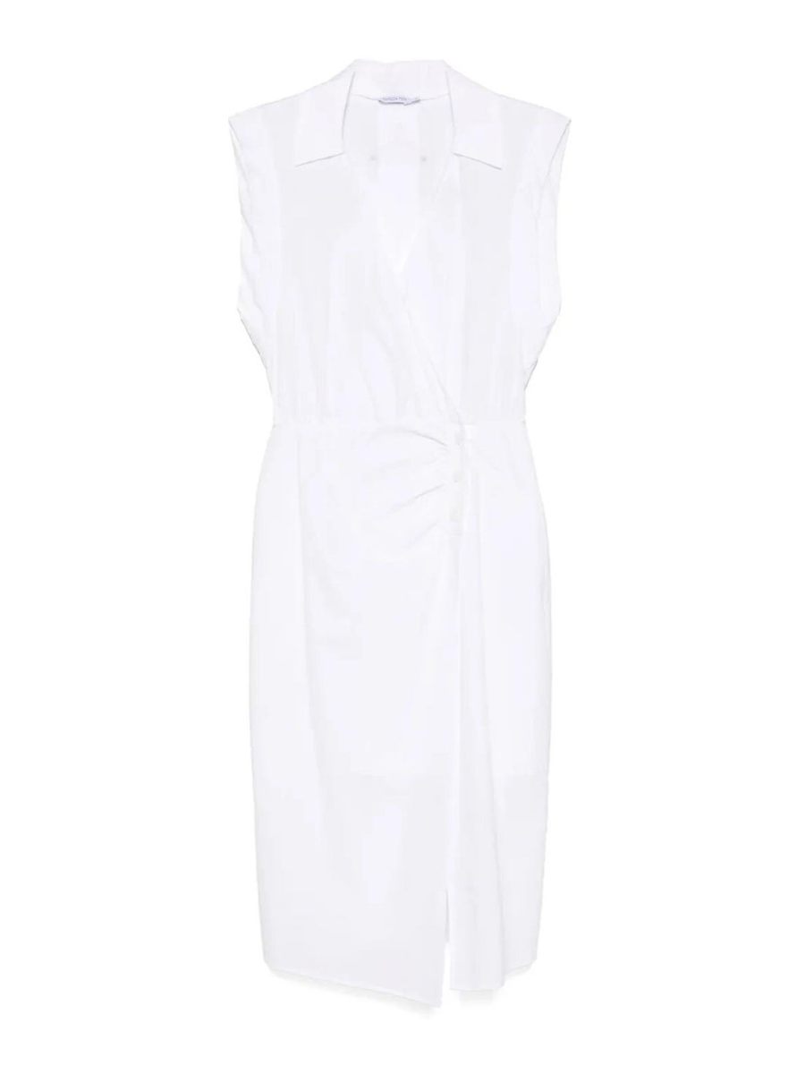 Patrizia Pepe Robe Au Genou - Blanc