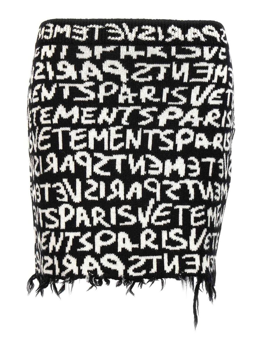 Vetements Jupe Midi - Blanc