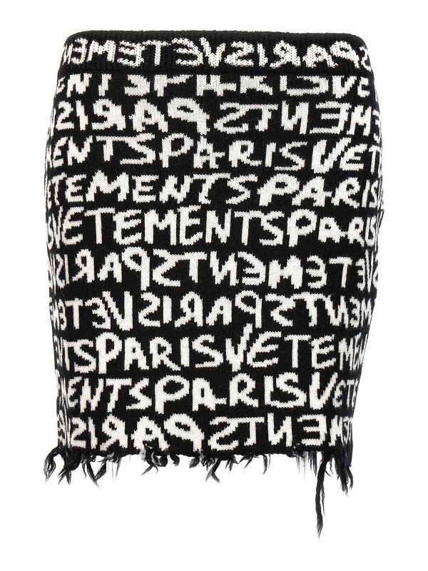 Vetements Jupe Midi - Blanc
