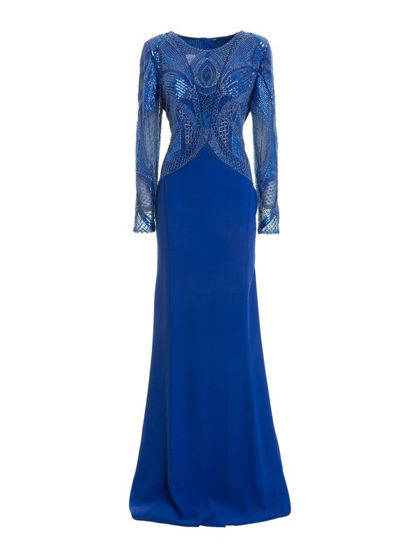 Mario Dice Robe Au Genou - Bleu