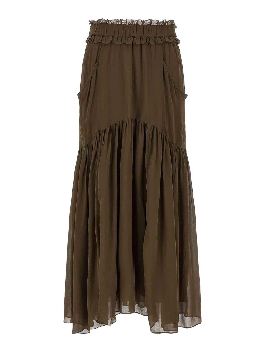 Isabel Marant Etoile Jupe Midi - Vert