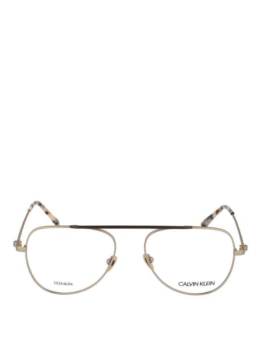 Calvin Klein Lunettes - Or