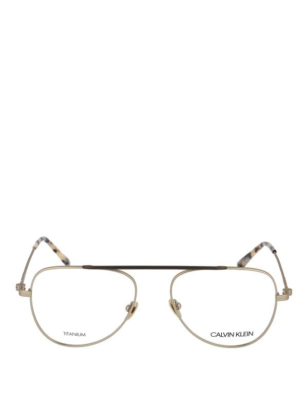 Calvin Klein Lunettes - Or