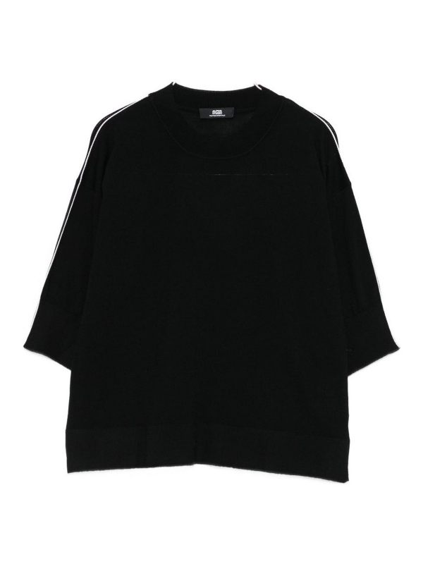Alpha Studio Pull Col Rond - Noir