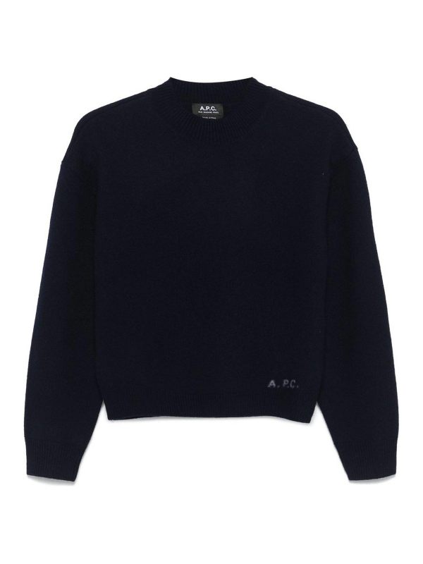A. P.C. Pull Col Bateau - Bleu