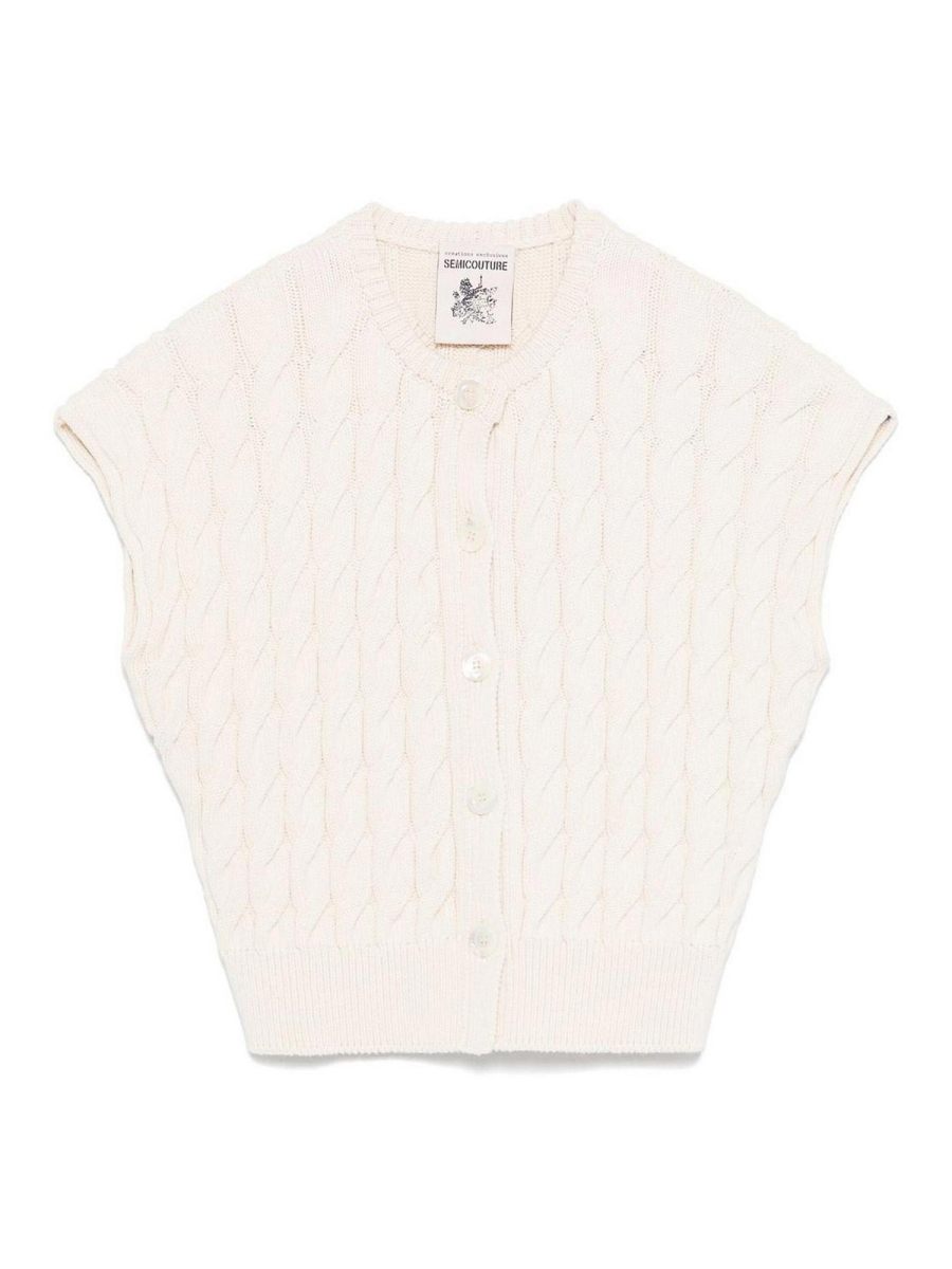 Semicouture Cardigan - Beige