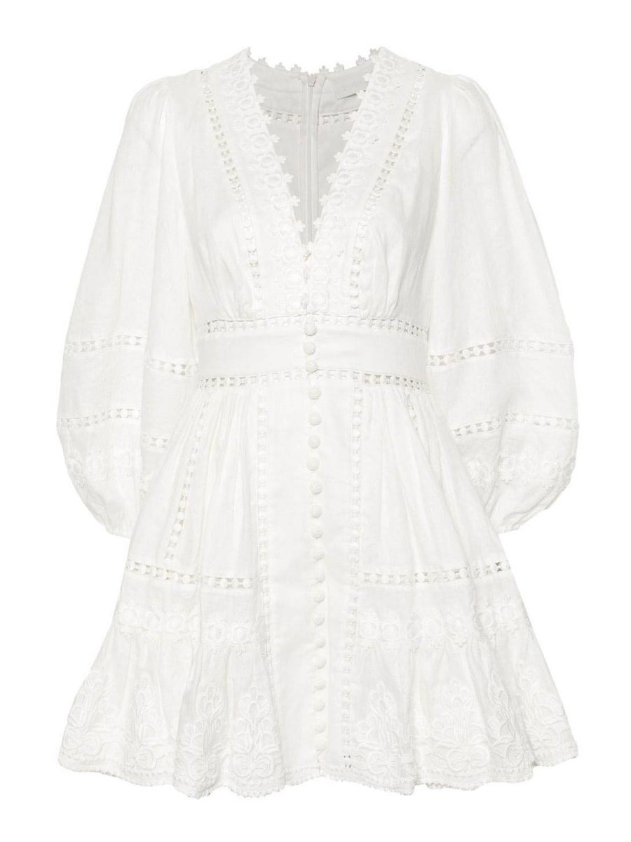 Zimmermann Robe Courte - Blanc