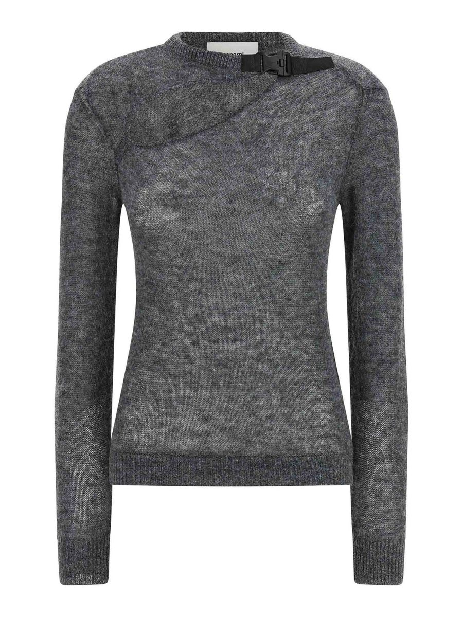 Coperni Pull Col Rond - Gris