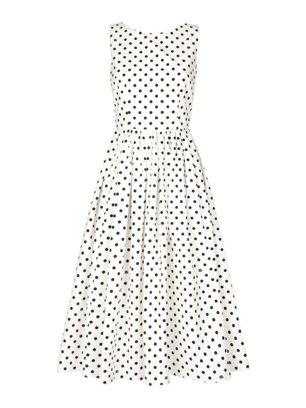 Dolce & Gabbana Robe Au Genou - Blanc