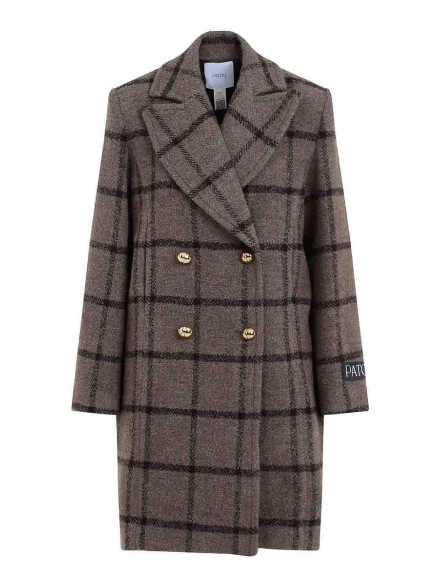 Patou Manteau Court - Gris
