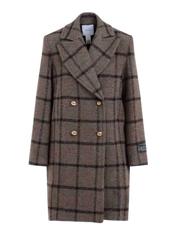 Patou Manteau Court - Gris