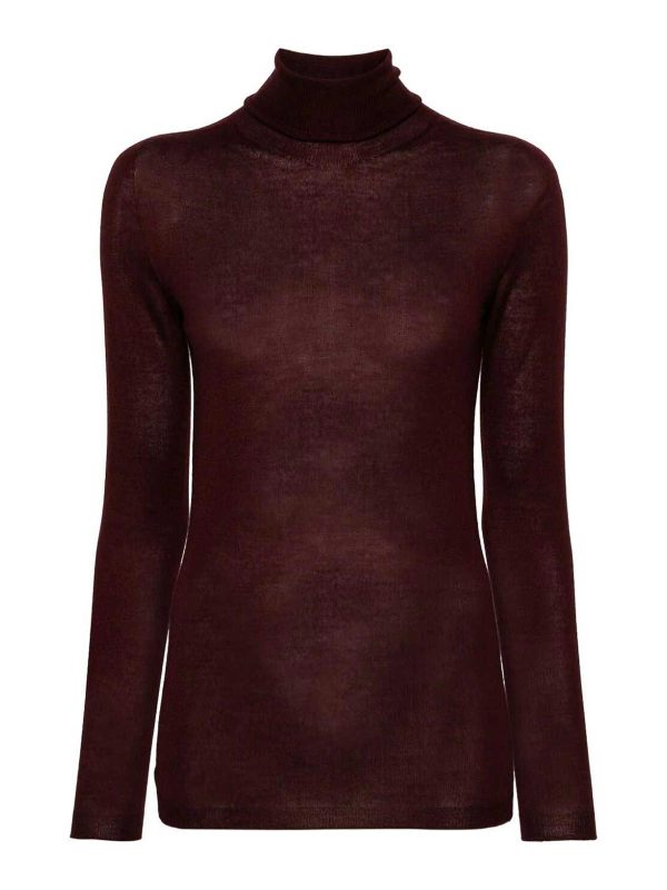 Fabiana Filippi Pull Col Rond - Rouge Brun