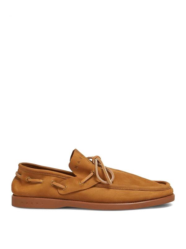 Marni Chaussures À Lacets - Marron