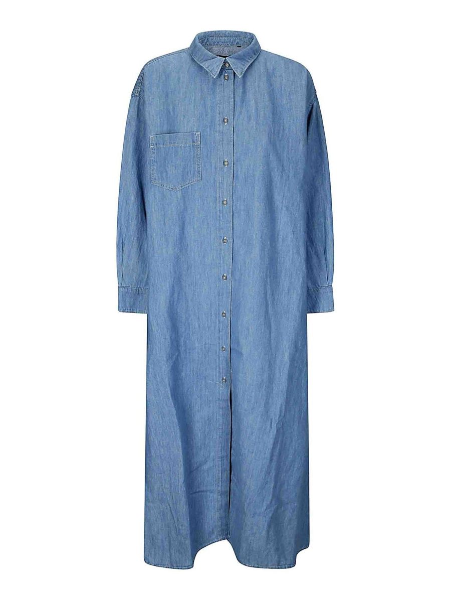 7 For All Mankind Maxi Robe - Denim