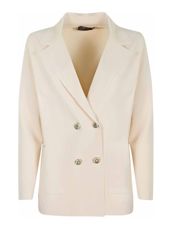 D. Exterior Blazer - Blanc