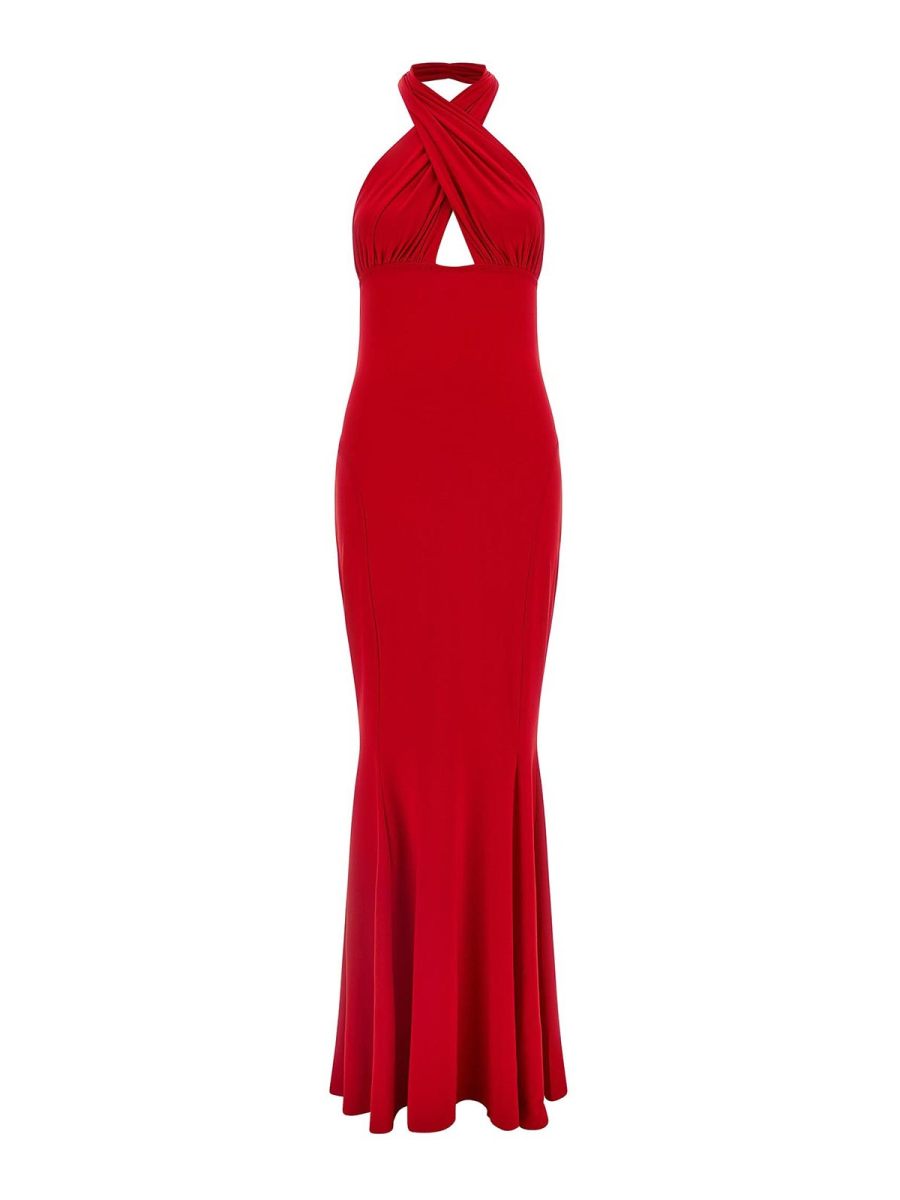 Norma Kamali Maxi Robe - Rouge