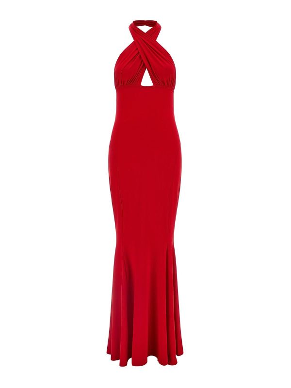 Norma Kamali Maxi Robe - Rouge