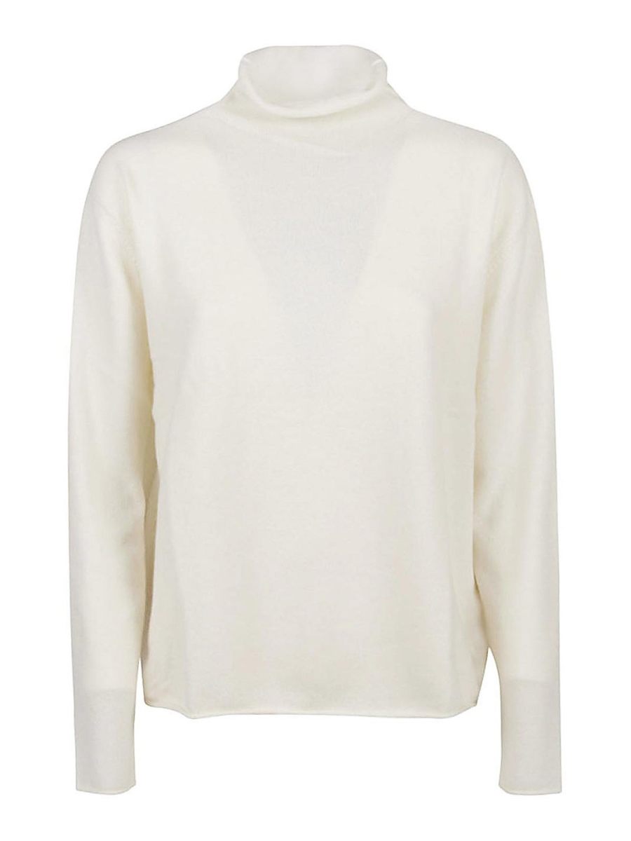 Lisa Yang Pull Col Roulé - Beige