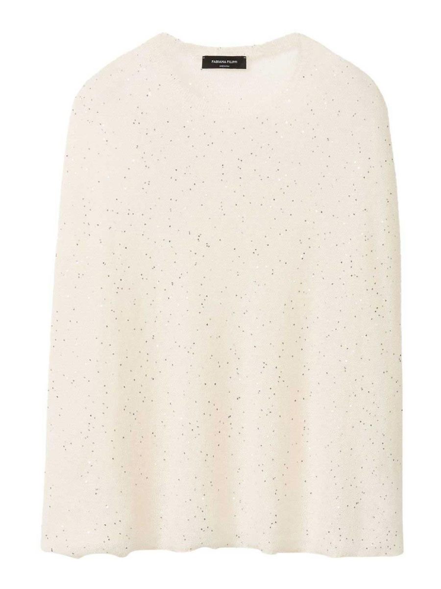 Fabiana Filippi Pull Col Rond - Blanc