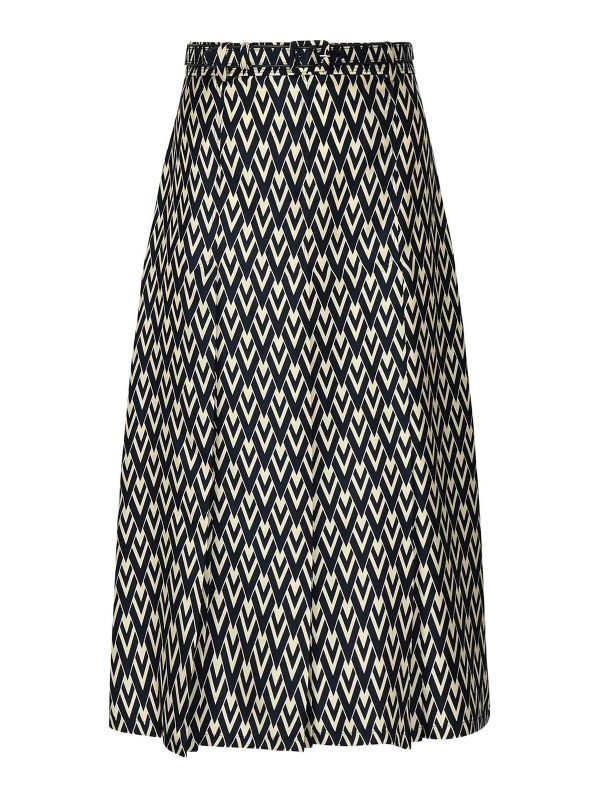 Valentino Garavani Jupe Midi - Crème