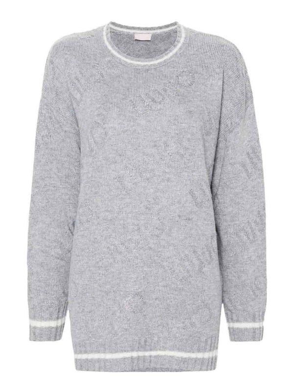Liu Jo Pull Col Rond - Blanc