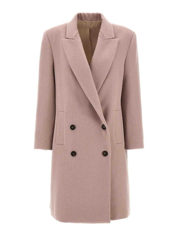 Brunello Cucinelli Manteau Court - Violet